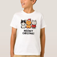 Gatos con Sombreros de Santa Navidad Meowy