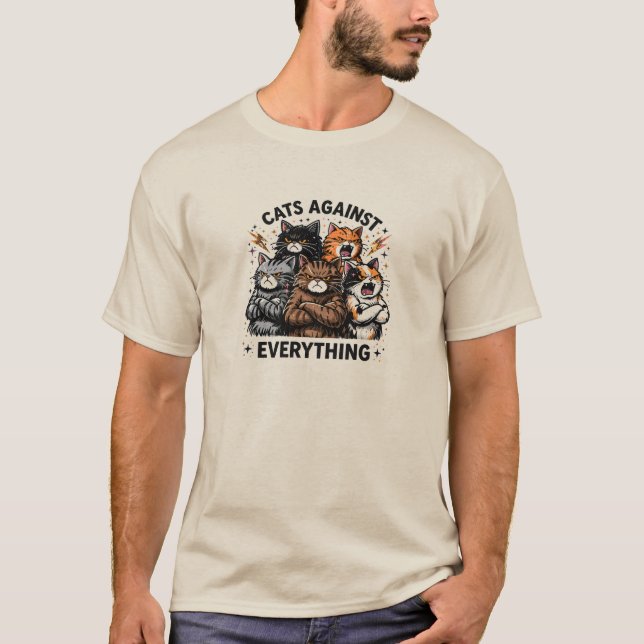 Camiseta Gatos Contra (Anverso)