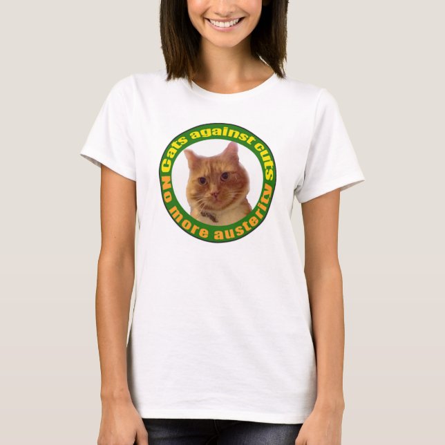 Camiseta Gatos contra cortes (Anverso)