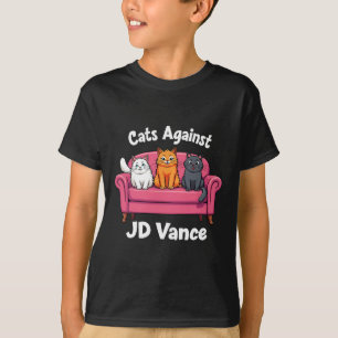 Camiseta Gatos contra el sofá de J.d. Vance para damas sin