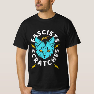 Camiseta Gatos contra fascistas protestan contra clásico gr