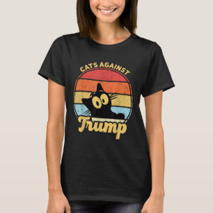 Camiseta Gatos contra las divertidas elecciones de Trump co