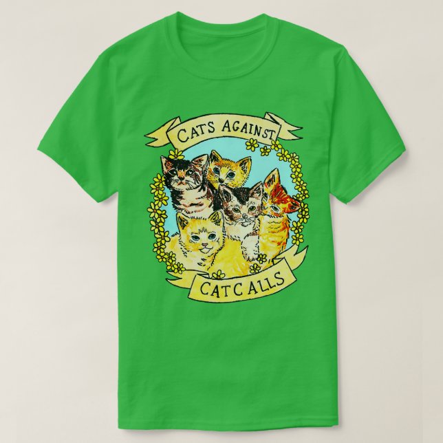 Camiseta Gatos contra llamadas al gato V (Diseño del anverso)