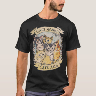 Camiseta Gatos Contra Llamadas De Gato Original (Ver V2 En 