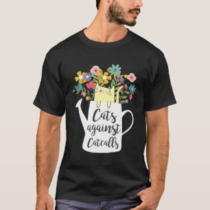 Camiseta Gatos Contra Silbidos Gatos Contra Llamadas De Ga