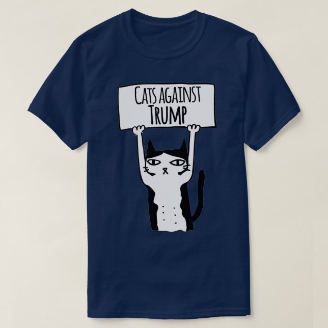 Camiseta Gatos contra Trump (Diseño del anverso)