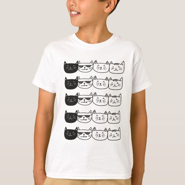 Camiseta Gatos cortos (Anverso)