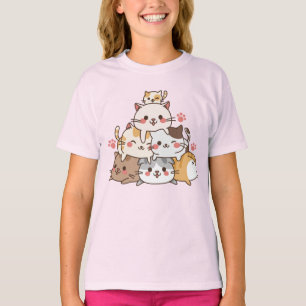 Camiseta Gatos cortos