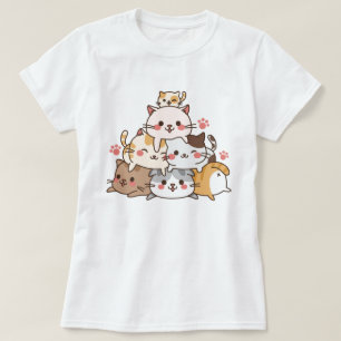 Camiseta Gatos cortos