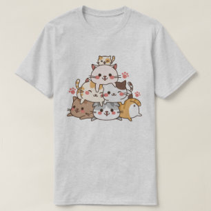 Camiseta Gatos cortos