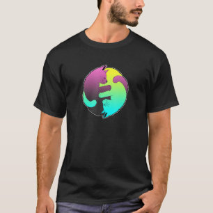 Camiseta Gatos cortos Ying Yang Yin Yang 4