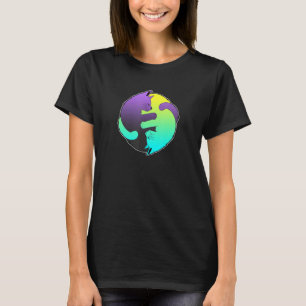 Camiseta Gatos cortos Ying Yang Yin Yang 5