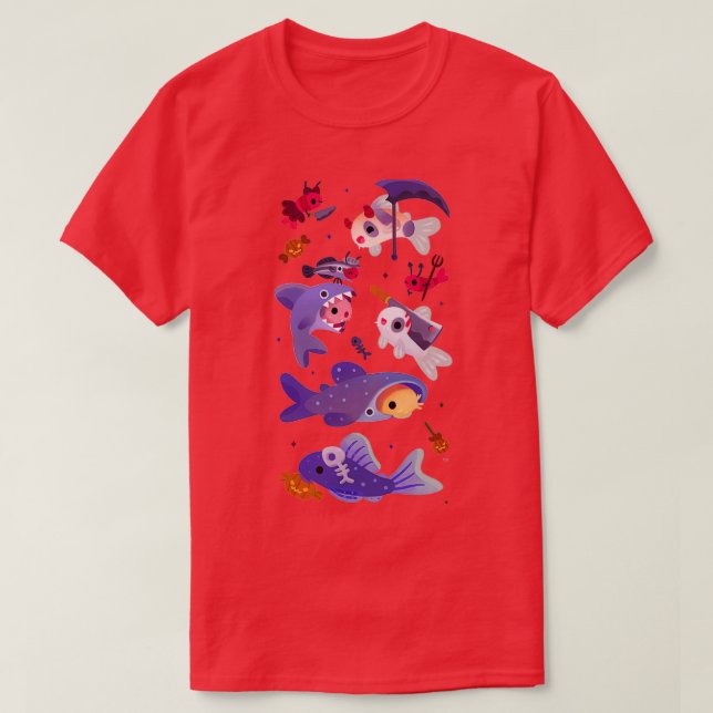Camiseta Gatos Cory fantasmales (Diseño del anverso)