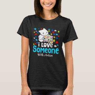 Camiseta Gatos Cuaditos Que Amo A Alguien Con El Rompecabez
