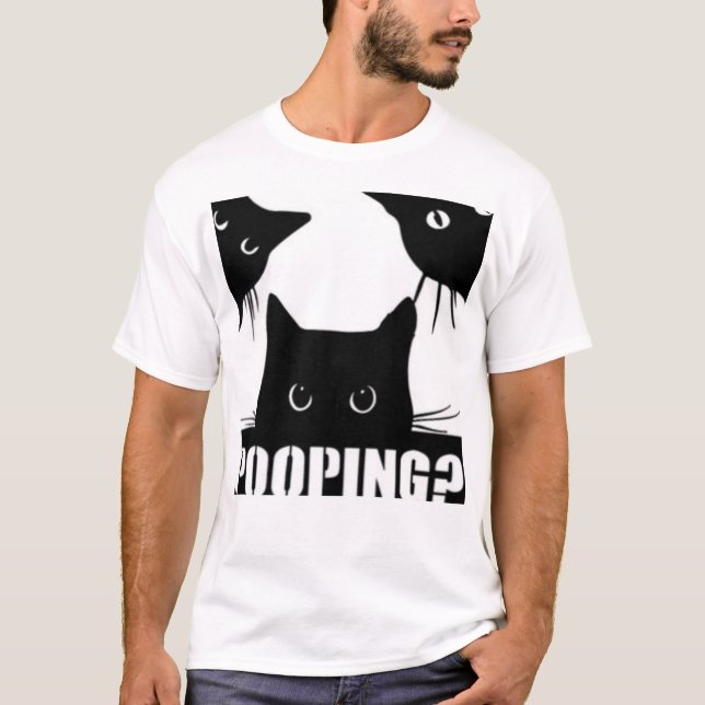 Camiseta Gatos curiosos (Anverso)