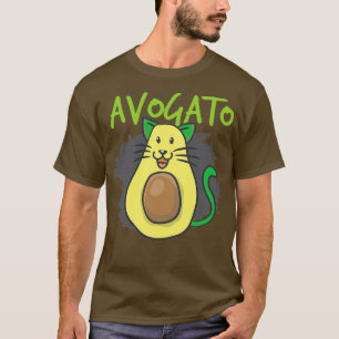 Camiseta Gatos Cute Gato Aguacate Lover Avogato Regalo de c