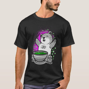 Camiseta Gatos Cutos comiendo Ramen ~ Kawaii Ramen Gatos