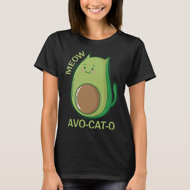 Camiseta Gatos de aguacate Avo - Gato - O (Anverso)