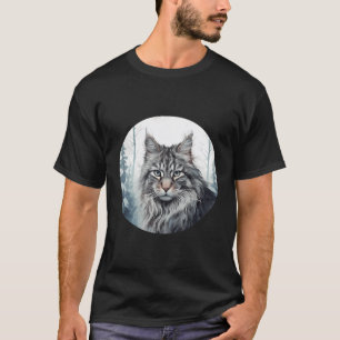 Camiseta Gatos de amor estilo angustiado de gato forestal n