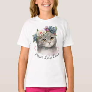 Camiseta Gatos de amor por la paz