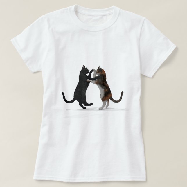 Camiseta Gatos de baile dulce (Diseño del anverso)