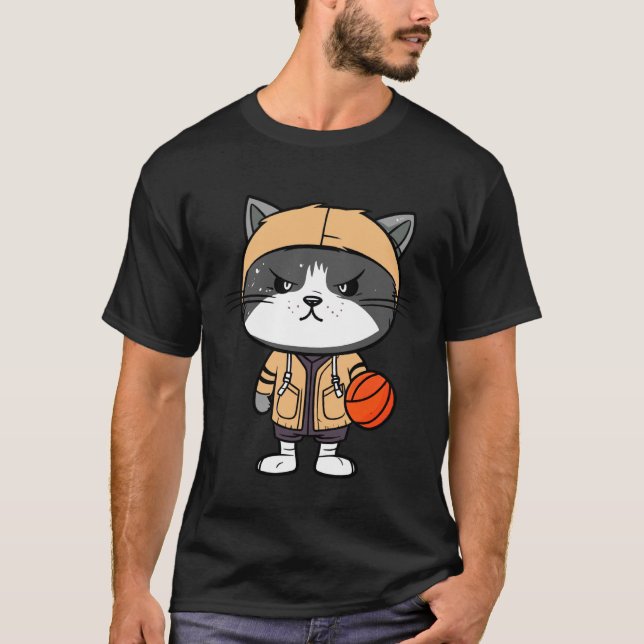 Camiseta Gatos de Baloncesto (Anverso)