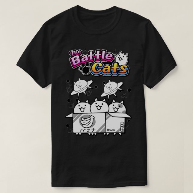 Camiseta Gatos de batalla (Diseño del anverso)