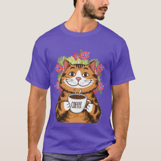 Camiseta Gatos de café chica Hibiscus