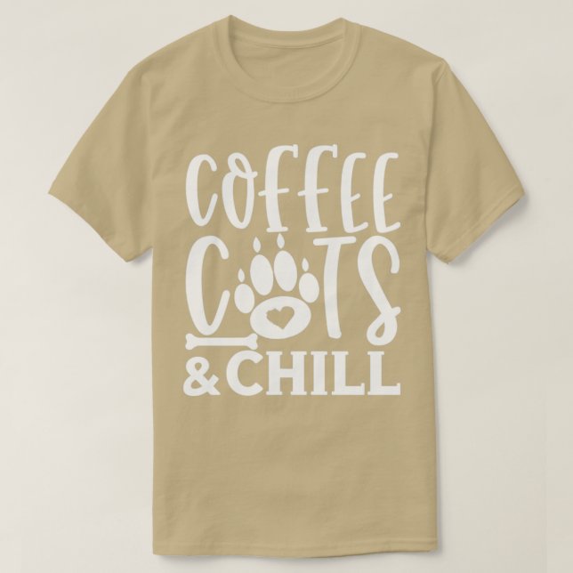 Camiseta Gatos De Café Y Gato De Chill Lady Kitty Gatos Kit (Diseño del anverso)