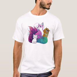 Camiseta gatos de corea