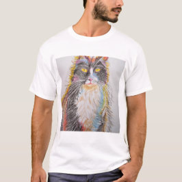 Camiseta Gatos de dibujos de gatos de tuxedo