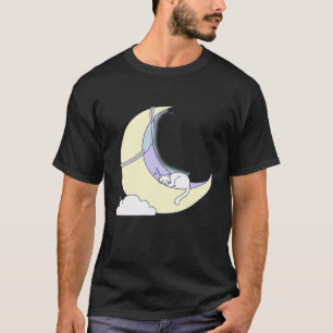 Camiseta Gatos de Dulces Sueños: Gato Minimalista Durmiendo