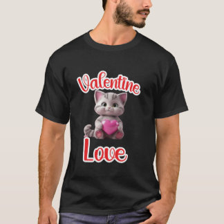 Camiseta Gatos de enamorados de San Valentín Gato divertido