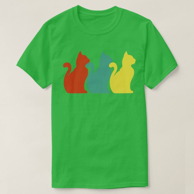 Camiseta Gatos de época Retro Dueño de Gato (Diseño del anverso)