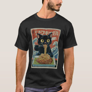 Camiseta Gatos de Espaguetis Kit de Pasta Espagueti Japonés