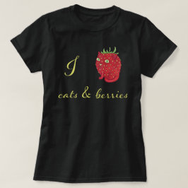 Camiseta Gatos de fresa gatos y bayas
