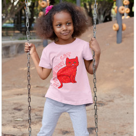 Camiseta Gatos de fresa niños gatos rosas lindo elegante