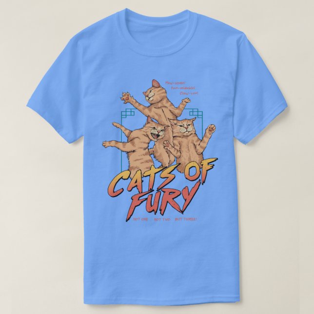 Camiseta Gatos de furia (Diseño del anverso)