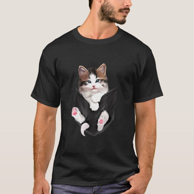 Camiseta Gatos de gato blanco (Anverso)