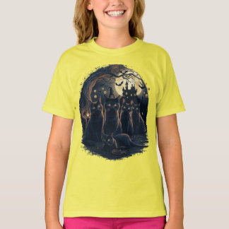 Camiseta Gatos de Halloween - Gatos de brujas espeluznantes