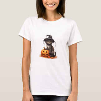 Camiseta gatos de hallowen