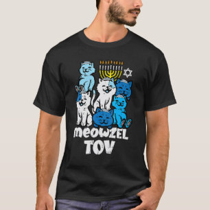 Camiseta Gatos de Hanukkah Meowzel Tov Chanukah Mujeres Jud