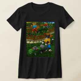 Camiseta Gatos de jardinería de verano