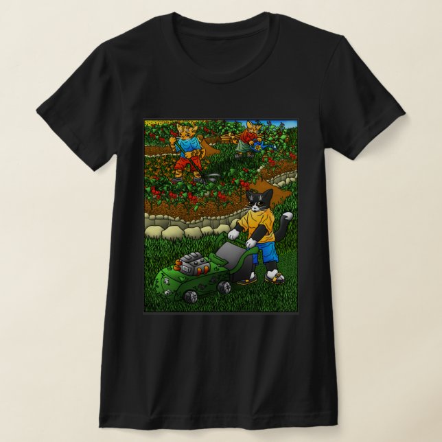 Camiseta Gatos de jardinería de verano (Distribución)