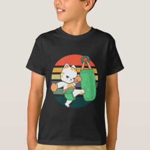 Camiseta Gatos de Kickboxing Hombres Mujeres Niños