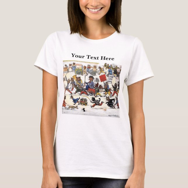 Camiseta Gatos de Louis Wain 2 (Anverso)