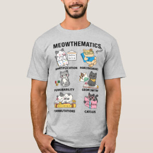 Camiseta Gatos de Matemáticas Divertidos Chistes de Gatos p