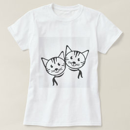 Camiseta Gatos de moda