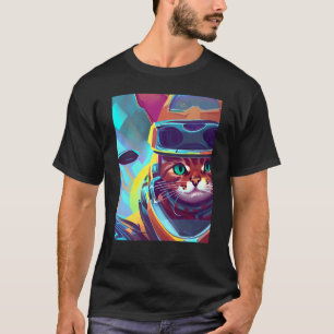 Camiseta Gatos de montar o ronronear siempre dominan la car