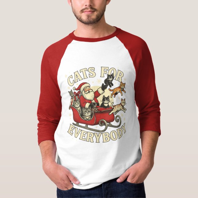 Camiseta Gatos de Navidad  (Anverso)